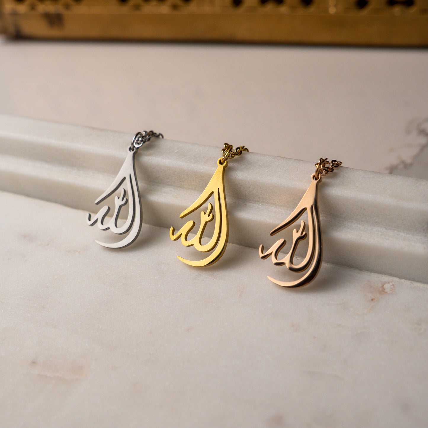 Allah Teardrop Necklace 2