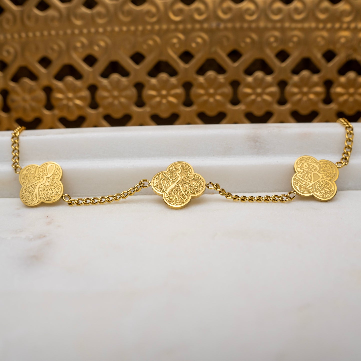 Sabr Shukr Tawakkul Clover Bracelet